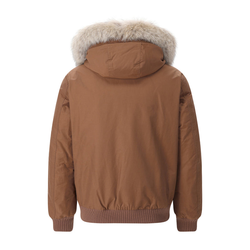 Bomberjacke mit Daunen XXL / Braun