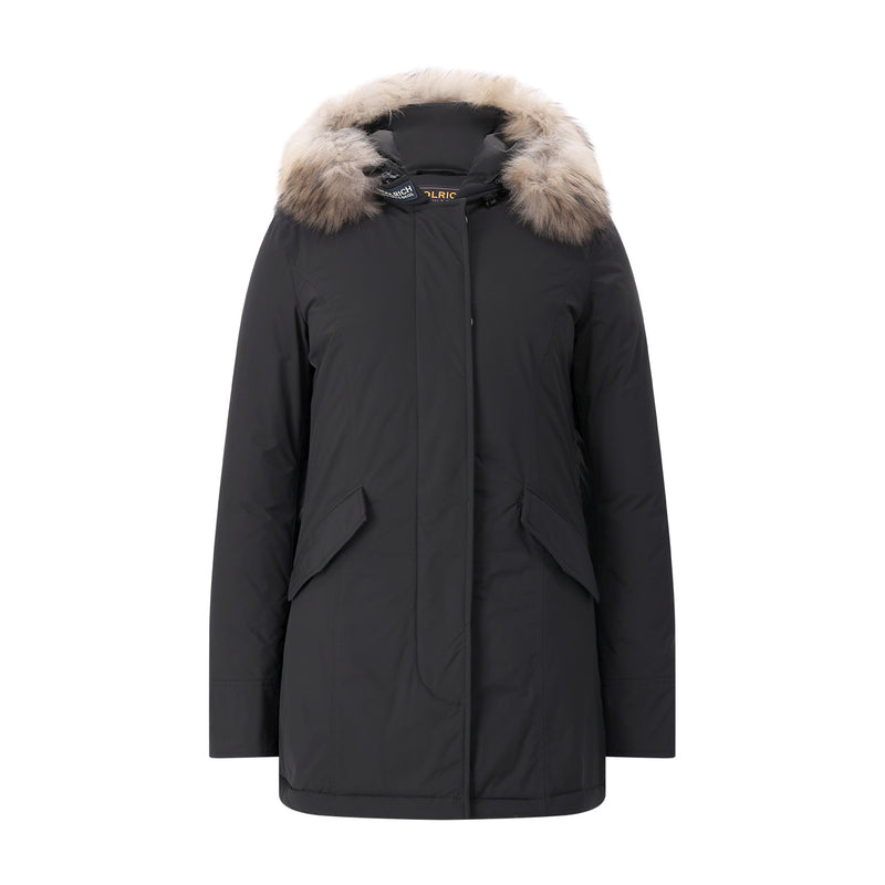 Parka Arctic Racoon mit Daunen XXL / Schwarz