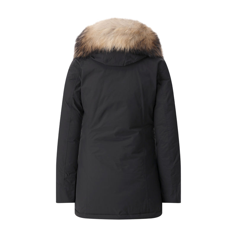 Parka Arctic Racoon mit Daunen XXL / Schwarz