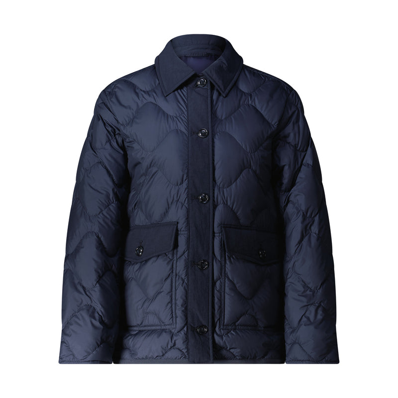 Leichte Steppjacke mit Daunen XL / Dunkelblau