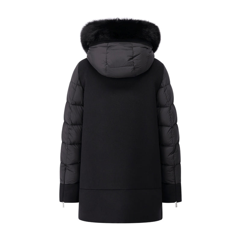 Moorer Mantel Fresia mit Pelz-Besatz Damen