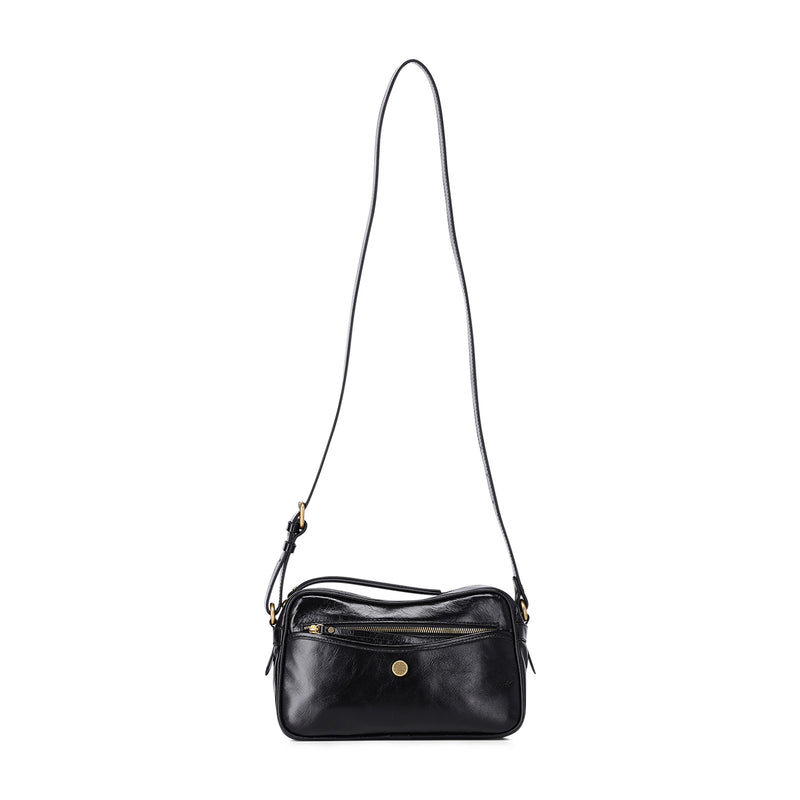 Umhängetasche Cora aus Leder One Size / Schwarz