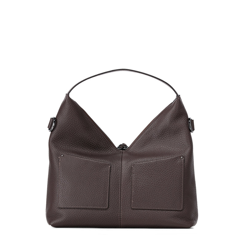 Tasche Scilla aus Leder One Size / Dunkelbraun