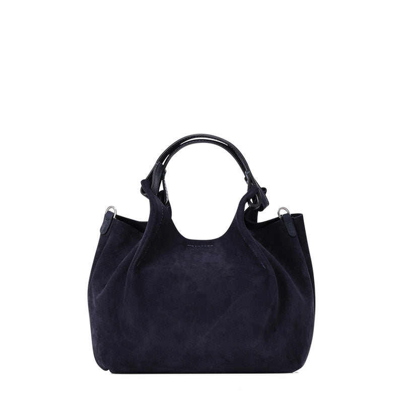 Tasche Dua aus Veloursleder One Size / Dunkelblau
