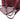 Tasche Dua aus Veloursleder One Size / Dunkelrot