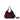 Tasche Dua aus Veloursleder One Size / Dunkelrot
