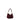 Tasche Cleo aus Veloursleder One Size / Dunkelrot