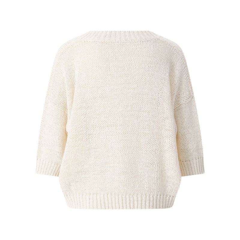 Roberto Collina Kurzarmpullover aus Baumwollmix Damen