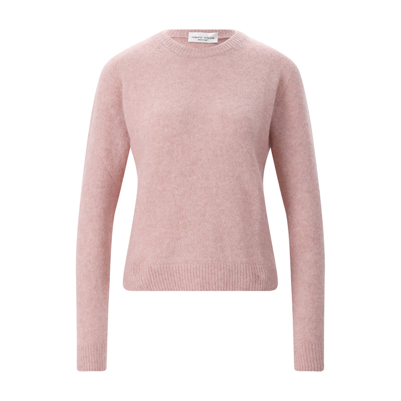 Pullover aus Kaschmir-Seide-Mix L / Rosa