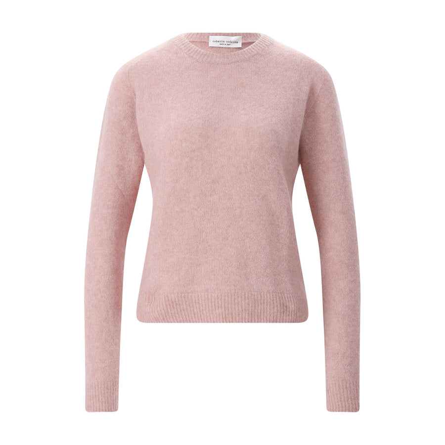 Pullover aus Kaschmir-Seide-Mix L / Rosa