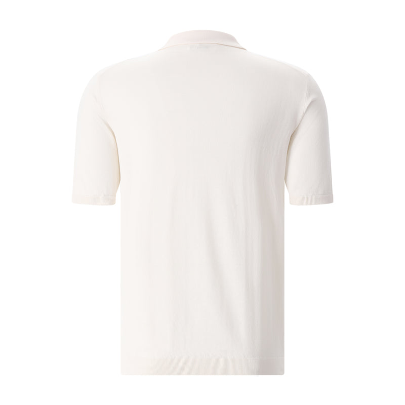 Poloshirt aus Baumwolle 56 / Weiß