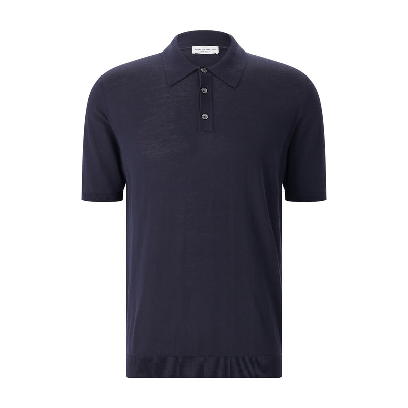 Poloshirt aus Baumwolle 56 / Navy