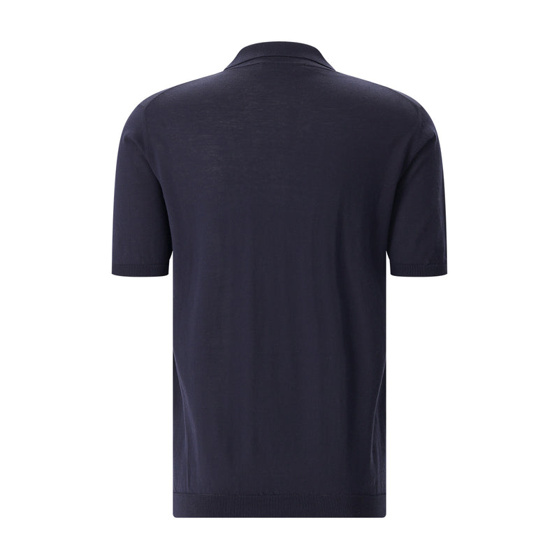 Poloshirt aus Baumwolle 56 / Navy