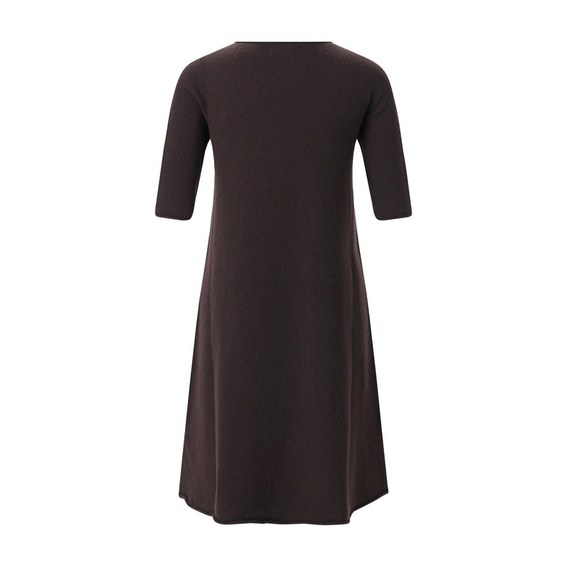 Midikleid aus Kaschmir-Mix L / Dunkelbraun