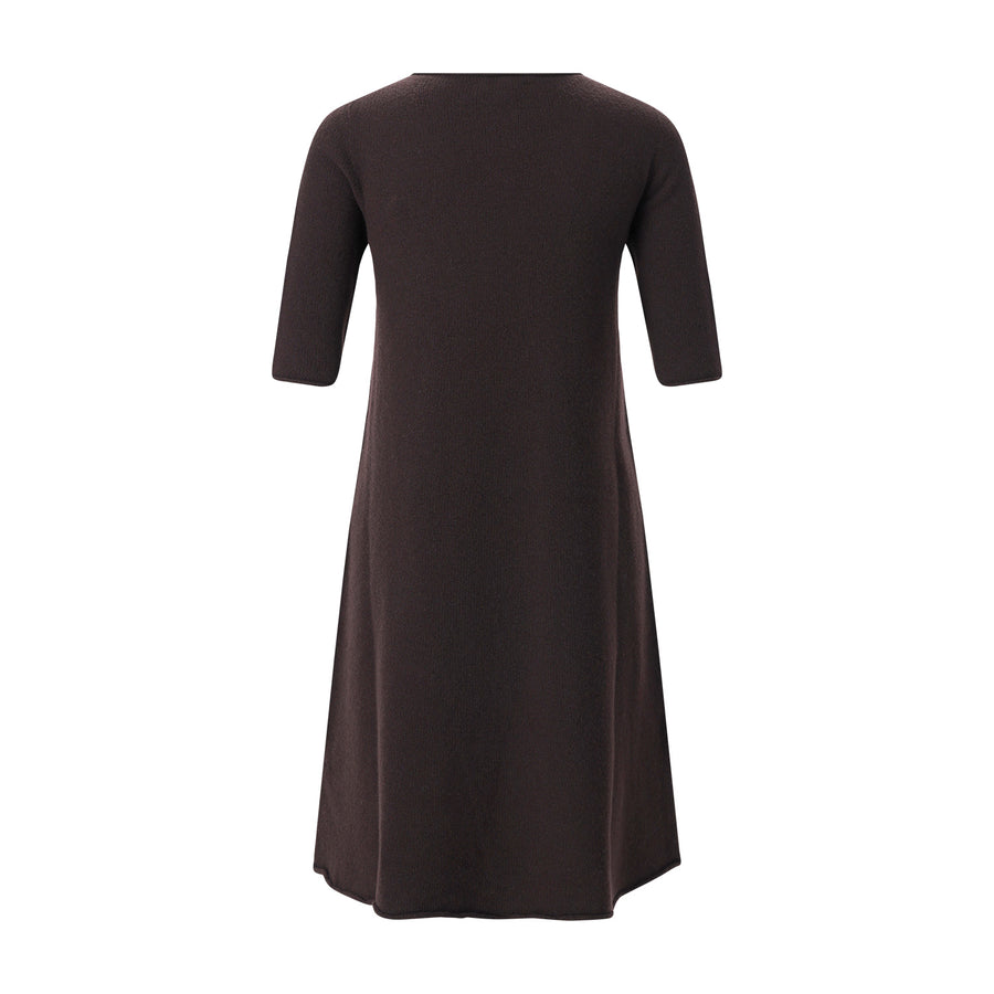 Midikleid aus Kaschmir-Mix L / Dunkelbraun