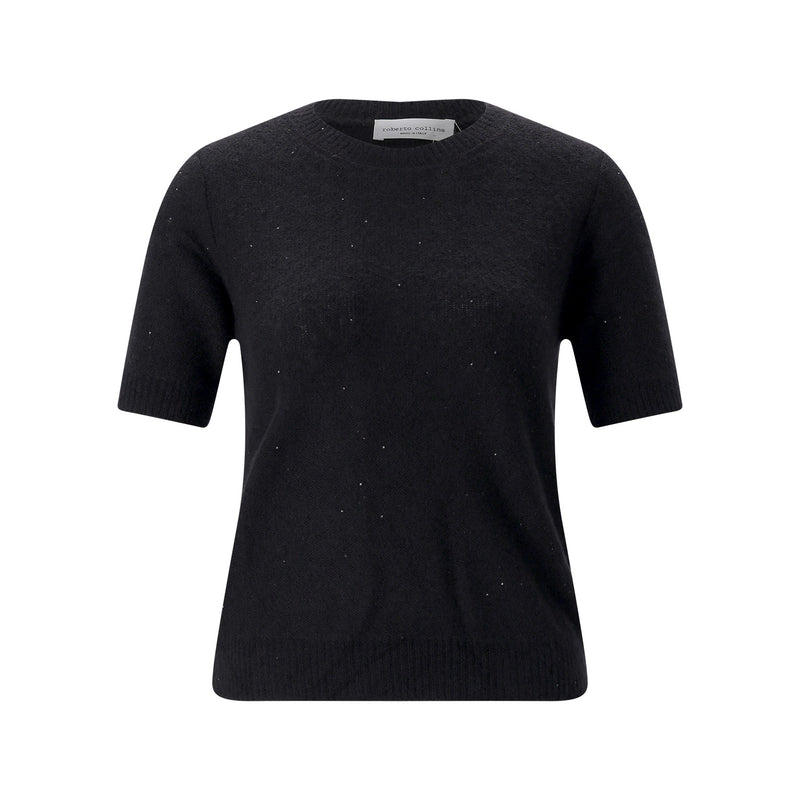 Pullover aus Kaschmir-Seide-Mix XL / Schwarz