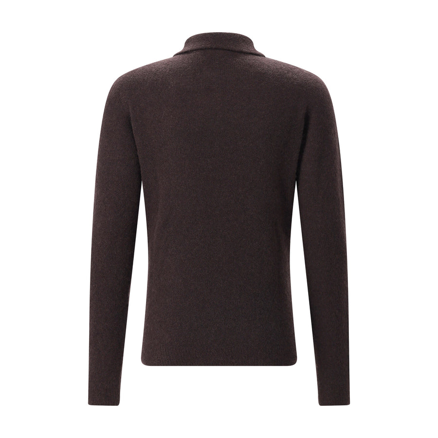 Pullover aus Kaschmir-Seide-Mix 56 / Dunkelbraun