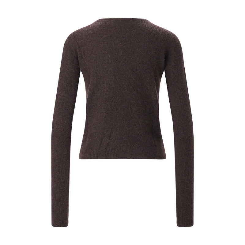 Pullover aus Kaschmir-Seide-Mix L / Dunkelbraun