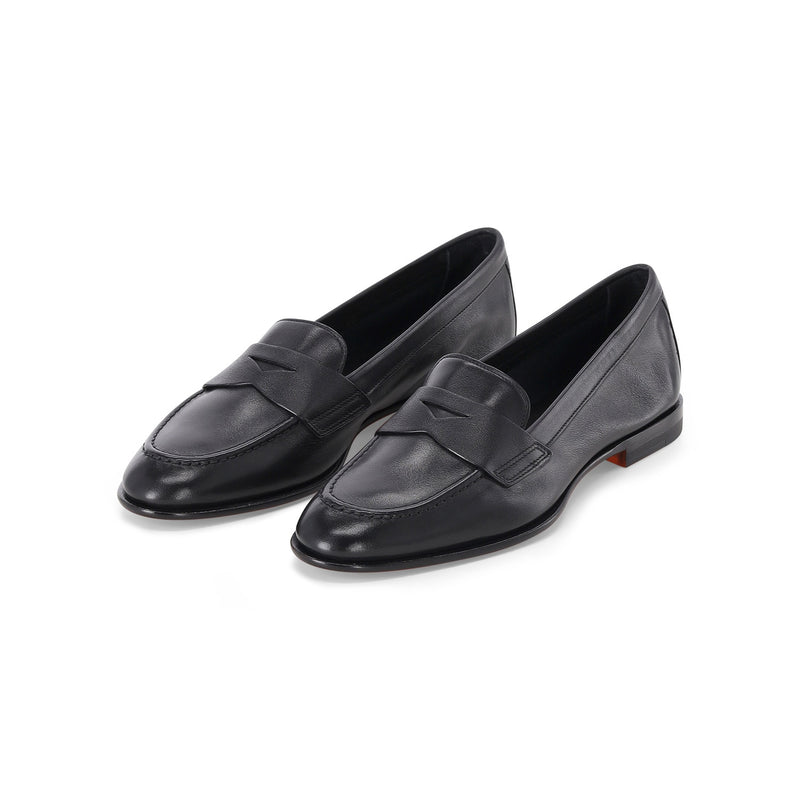 Santoni Loafer aus Leder Damen