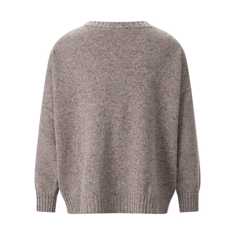Pullover Palchi aus Woll-Seiden-Mix XL / Hellbraun