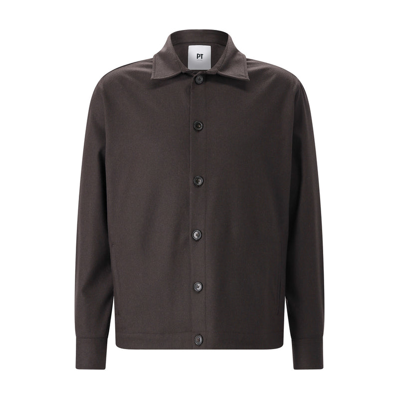 Overshirt aus Kaschmir-Mix 56 / Dunkelbraun