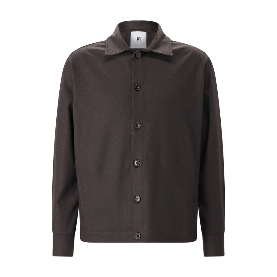 Overshirt aus Kaschmir-Mix 56 / Dunkelbraun