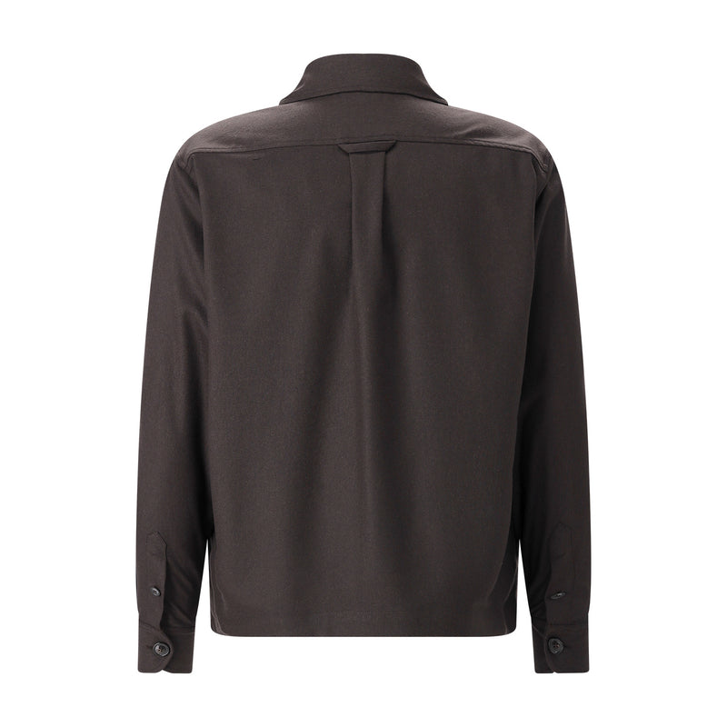 Overshirt aus Kaschmir-Mix 56 / Dunkelbraun