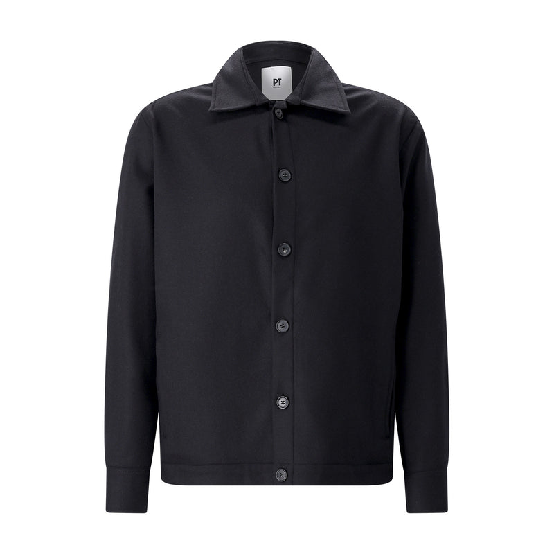 Overshirt aus Kaschmir-Mix 56 / Schwarz