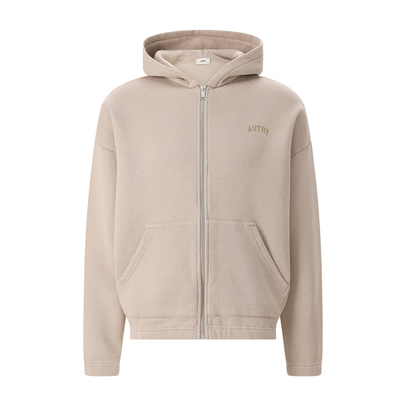 Sweatshirtjacke aus Baumwolle L / Hellbraun
