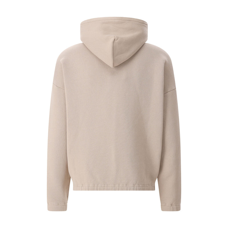 Sweatshirtjacke aus Baumwolle L / Hellbraun