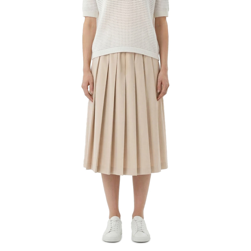 Plissierter Midirock