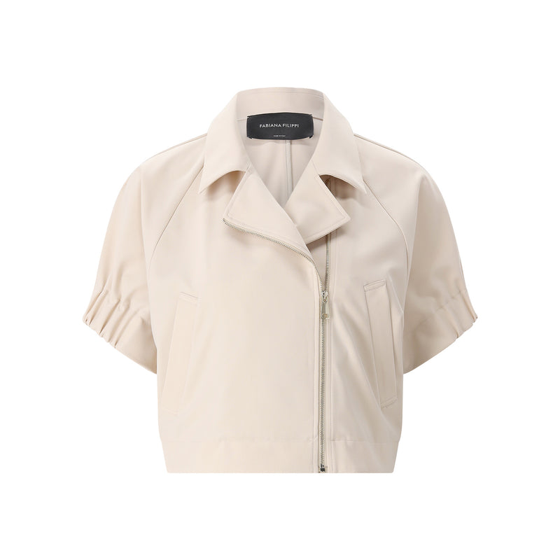 Fabiana Filippi Kurzarm-Jacke aus Materialmix Damen