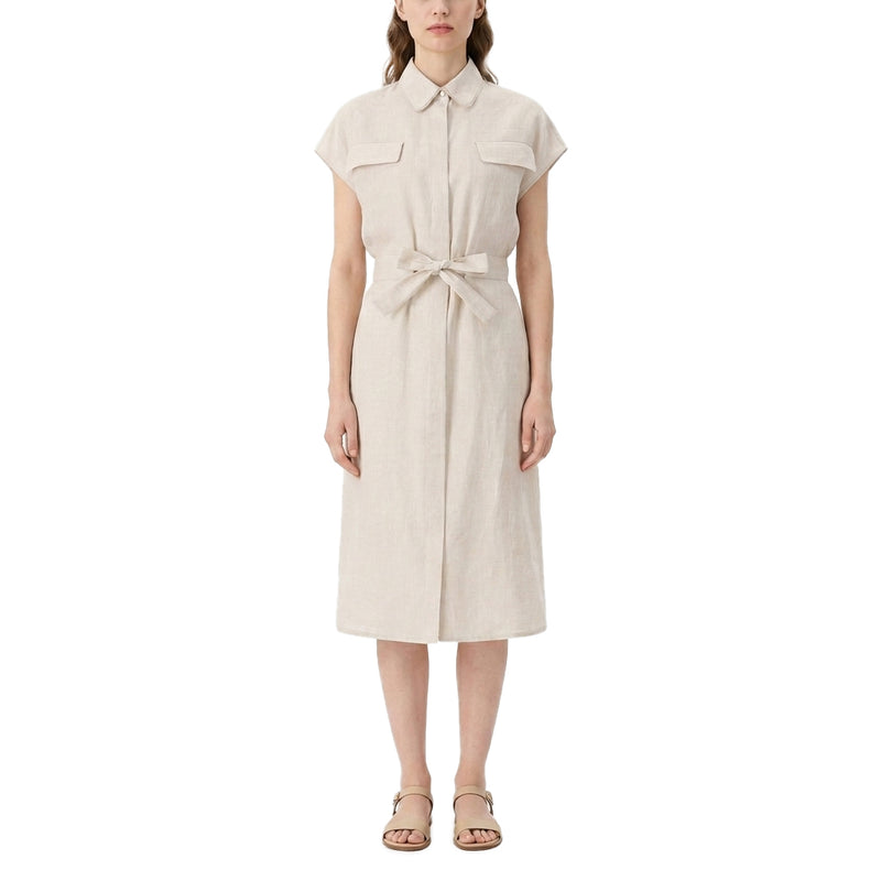 Midikleid aus Leinen