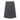 Plissierter Midirock aus Wolle 44 / Grau
