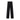Weite Stoffhose aus Wolle 40 / Schwarz