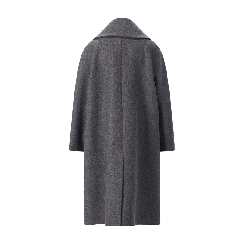 Mantel aus Schurwolle 36 / Grau