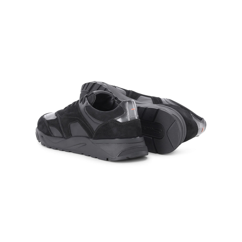 Santoni Sneakers aus Veloursleder Herren