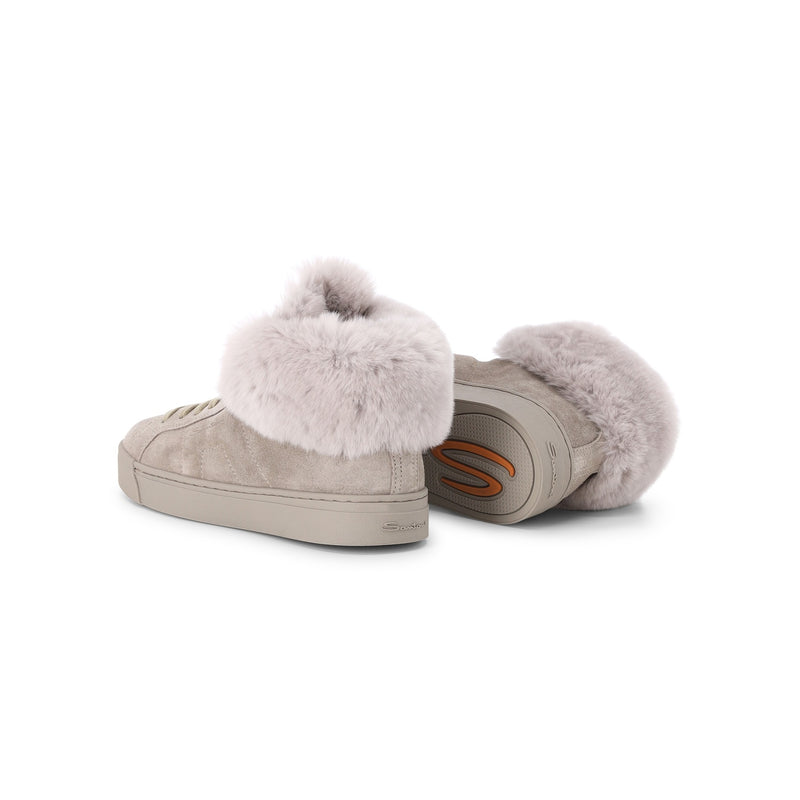 Santoni Sneaker mit Fell Damen