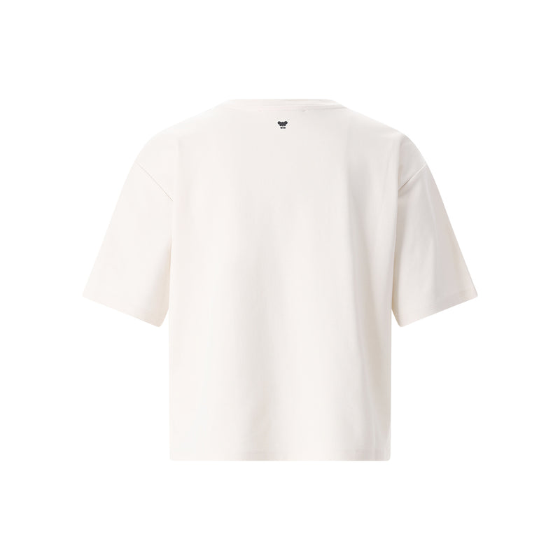 T-Shirt aus Baumwolle L / Creme