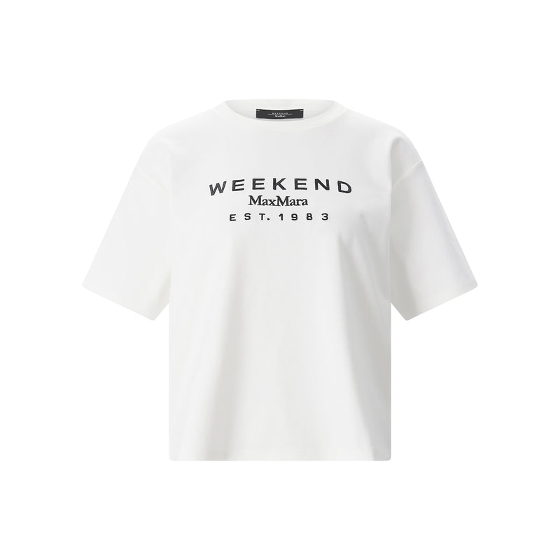 Weekend Max Mara T-Shirt Sabato aus Baumwolle Damen