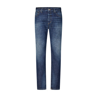 Carrot-Fit Jeans Brighton 34 / Dunkelblau