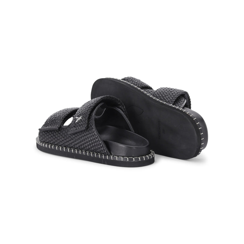 Patrizia Pepe Geflochtene Sandalen aus Leder Damen