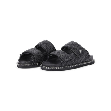 Geflochtene Sandalen aus Leder 41 / Beige