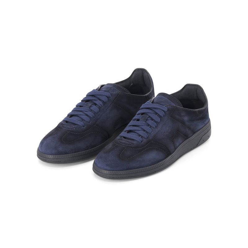 Sneaker aus Veloursleder 40 / Dunkelblau