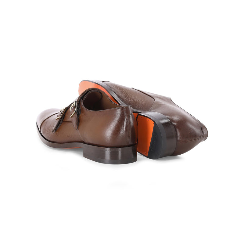 Santoni Doppel-Monkstraps aus Glattleder Herren