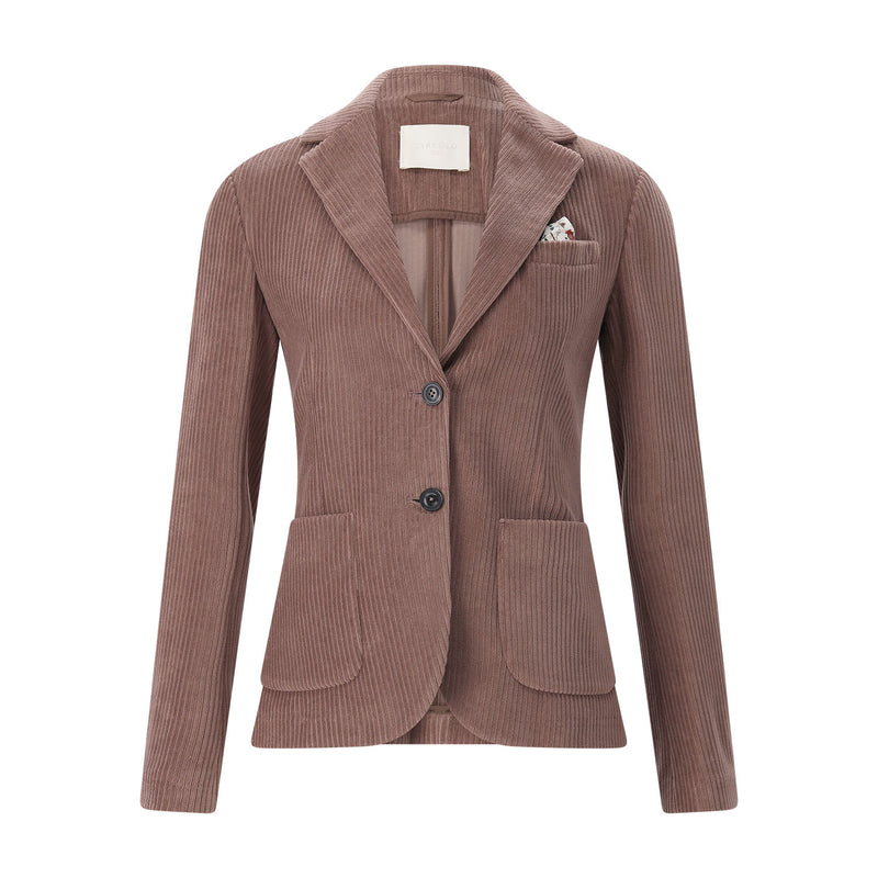 Circolo Cordblazer aus Baumwoll-Mix Damen