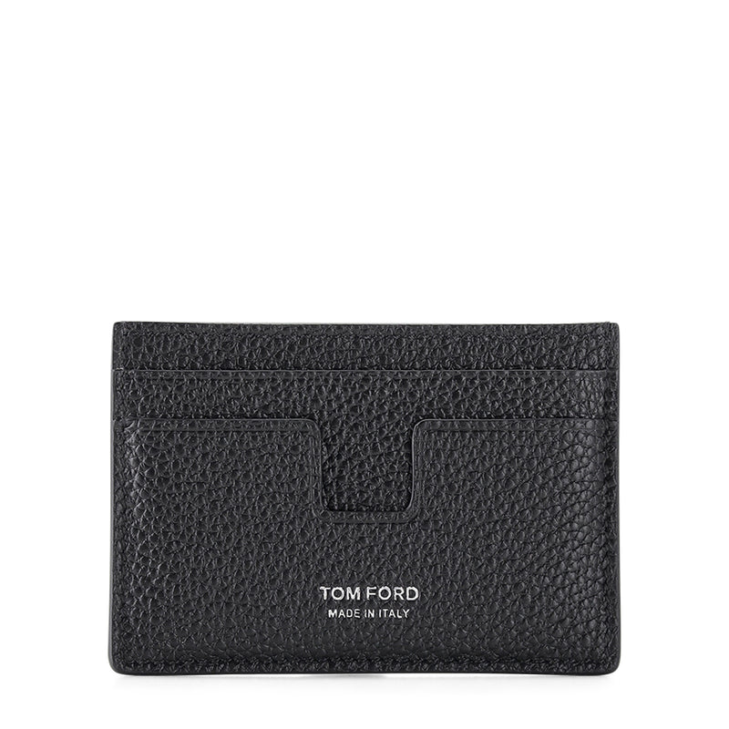 Cardholder aus Leder One Size / Schwarz