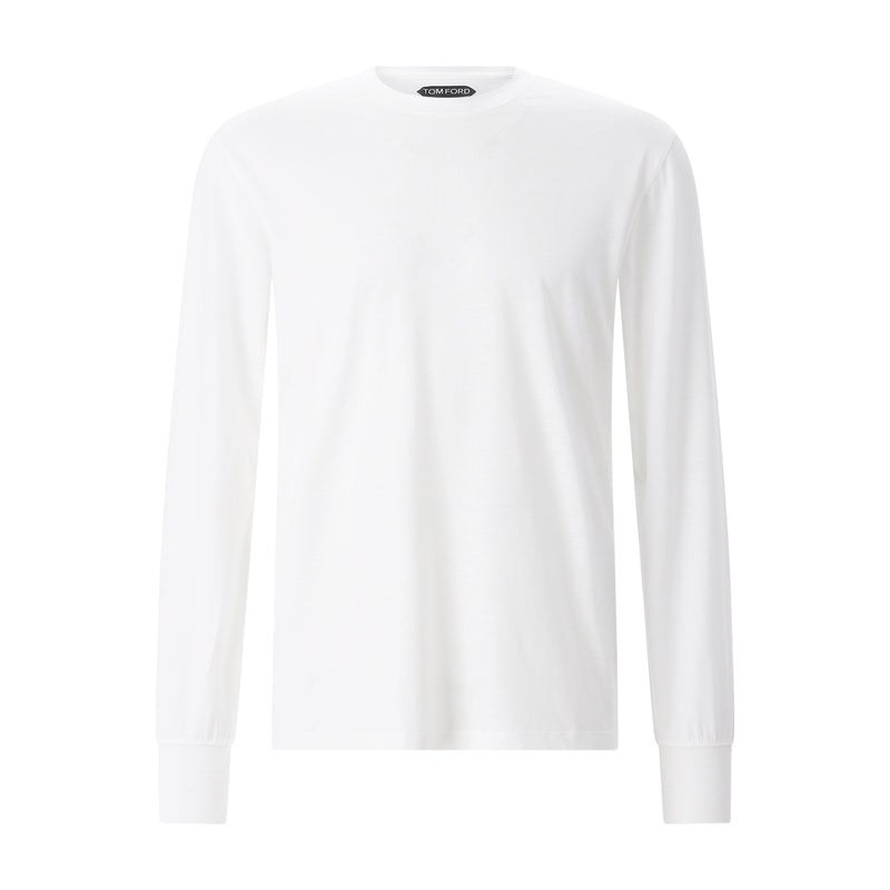 Langarmshirt aus Baumwoll-Mix 58 / Weiß