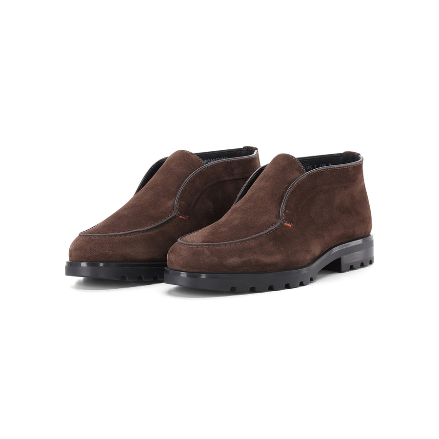 Boots aus Veloursleder 45.5 / Dunkelbraun