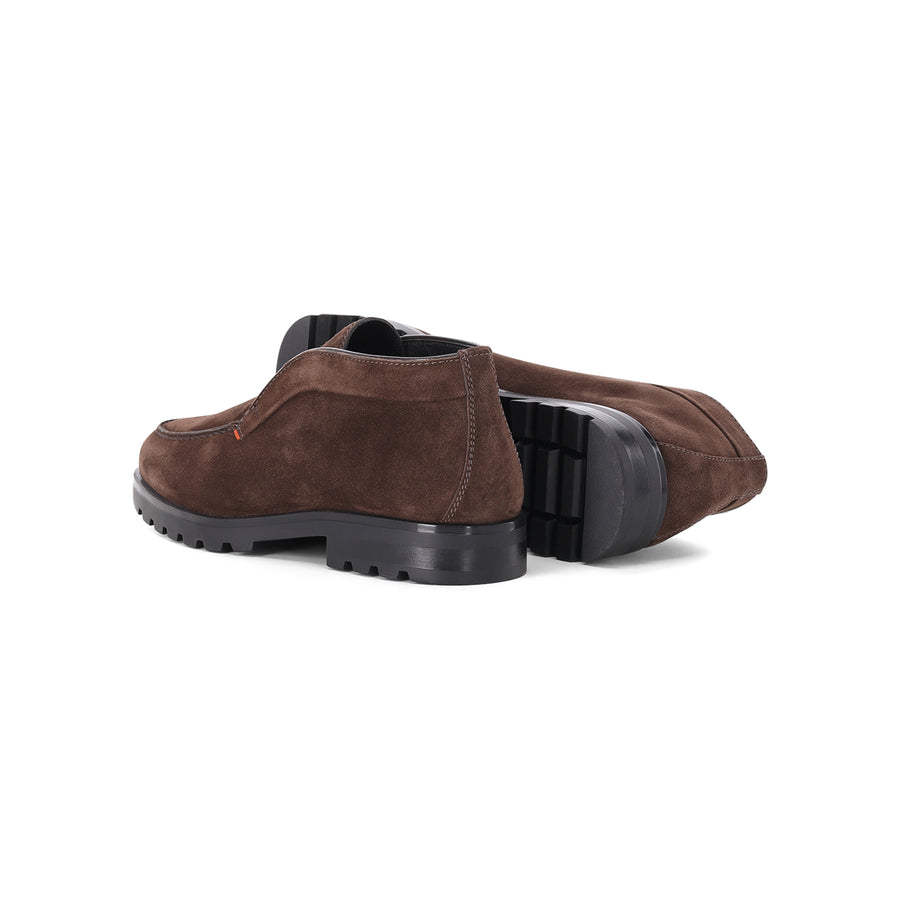 Boots aus Veloursleder 45.5 / Dunkelbraun